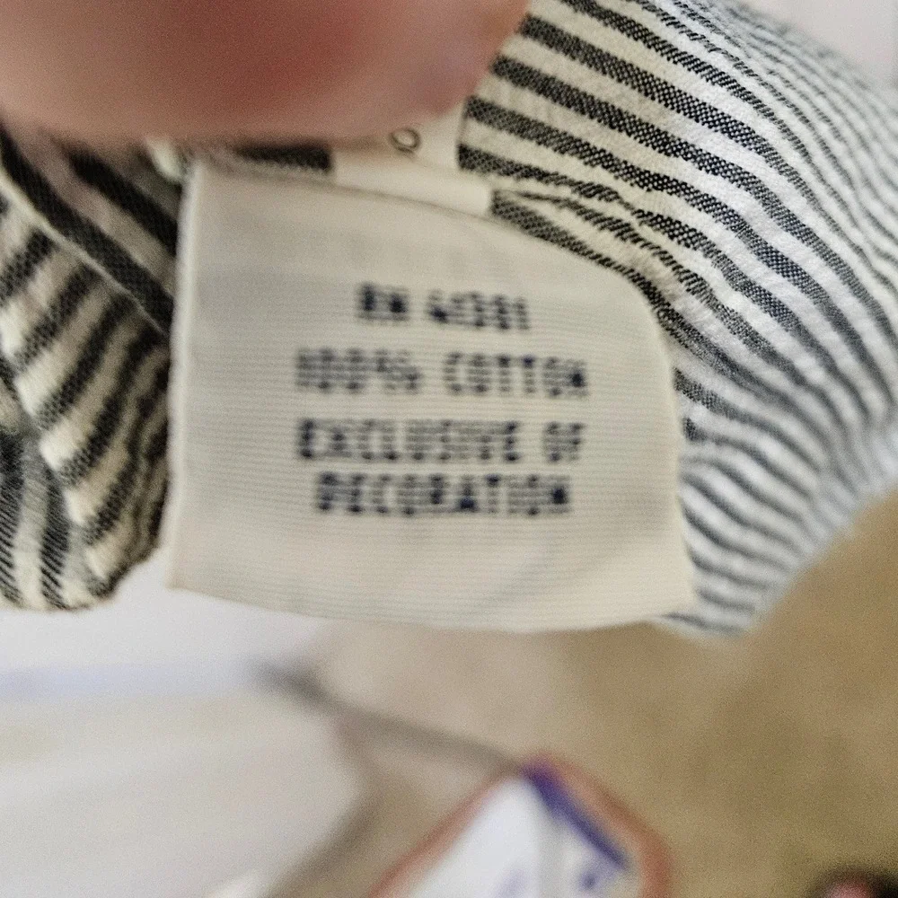 Ralph Lauren Striped Classic Fit Short Sleeve Seersucker Button Down Shirt‎ XXL